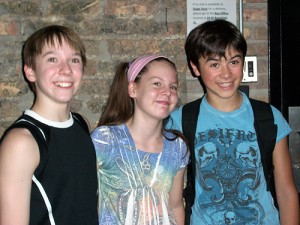 Billy (Tommy Batchelor), Debbie (Maria Connelly) and Michael (Keean Johnson)