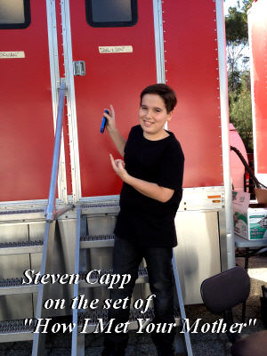 Steven Capp On Set 